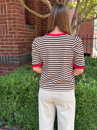 Paige Top - Cream and Chocolate - jorjanna