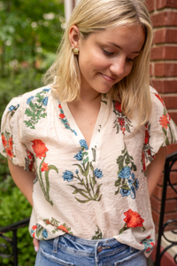 Jenna Top - Natural - FINAL SALE