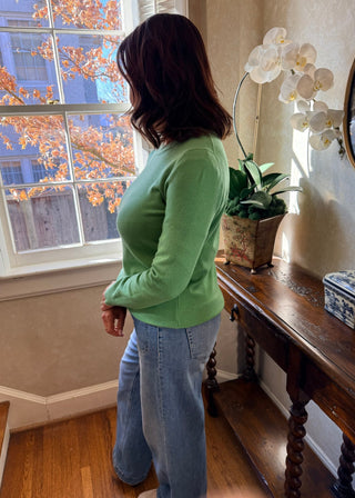 Emma Sweater — Apple Green - jorjanna