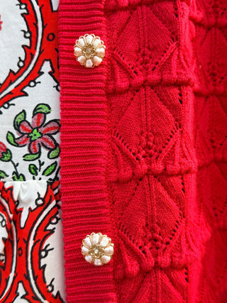 Elise Cardigan - Red - jorjanna
