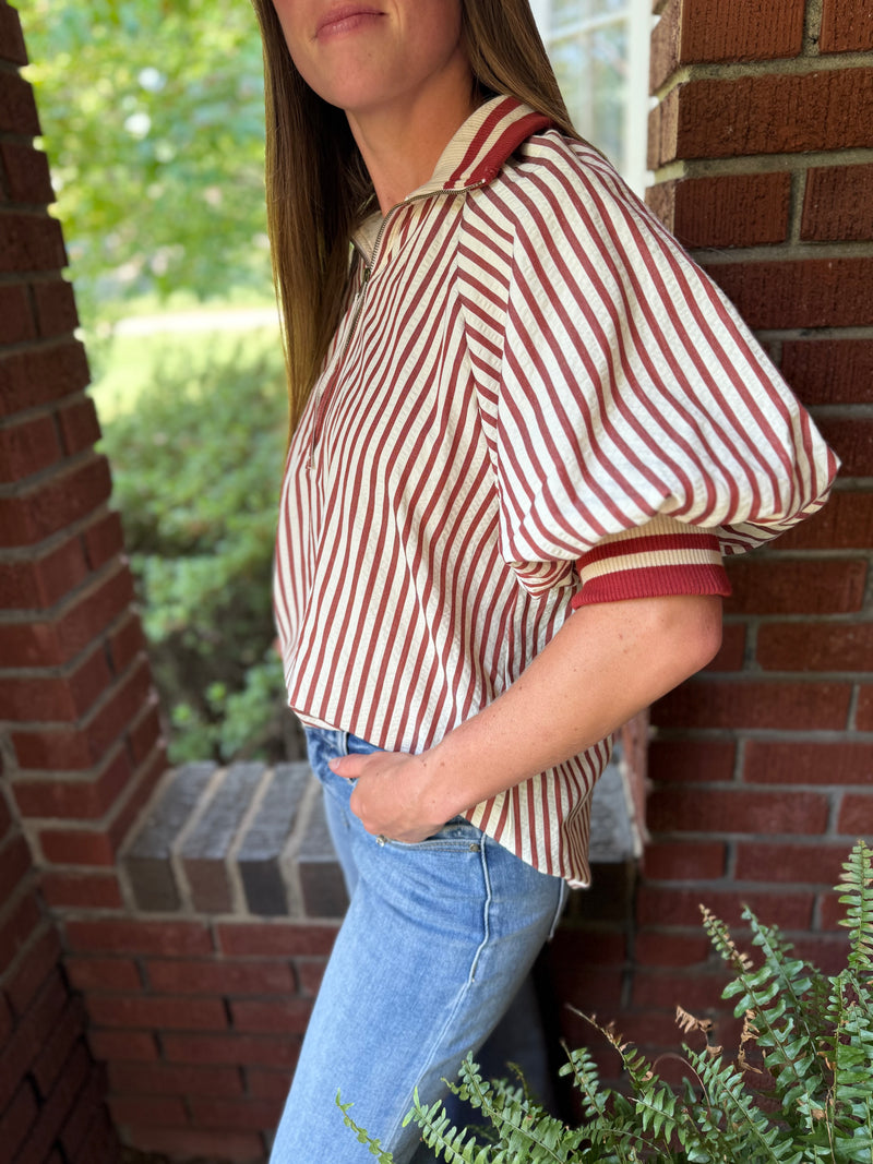 Parker Top - Crimson