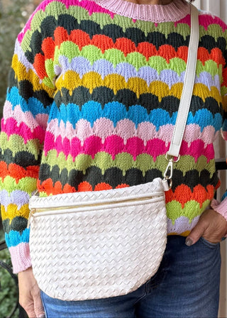 Presley Crossbody Strap - Cream - jorjanna