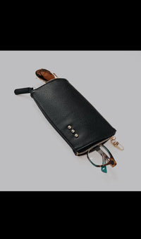 Two-in-One Glasses Case - Black