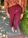 Claudia Pants - Burgundy