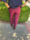 Claudia Pants - Burgundy