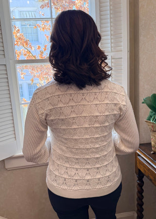 Elise Cardigan - White - jorjanna