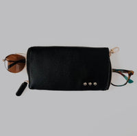 Two-in-One Glasses Case - Black