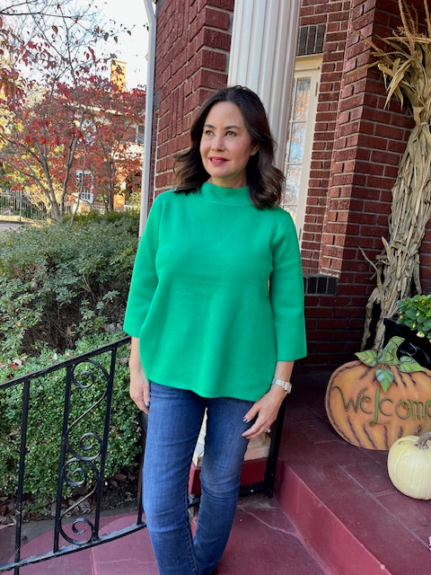 Grace Sweater - Green- FINAL SALE