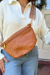 Presley Woven Bum Bag - Caramel