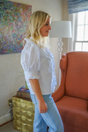 Macie Blouse - White-FINAL SALE