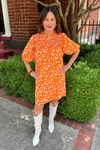 Alexis Dress - Orange - Extended Sizing!