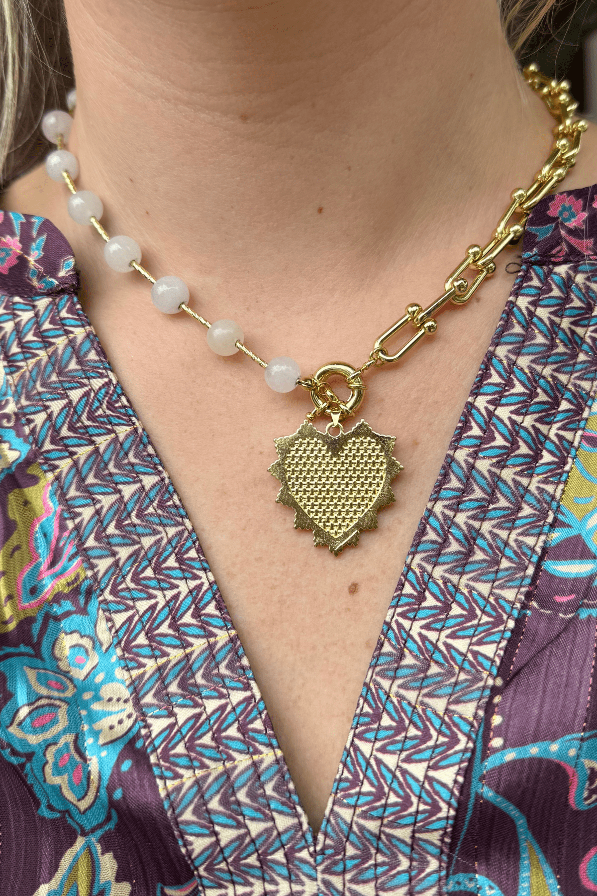 Chloe Necklace - Ivory - jorjanna