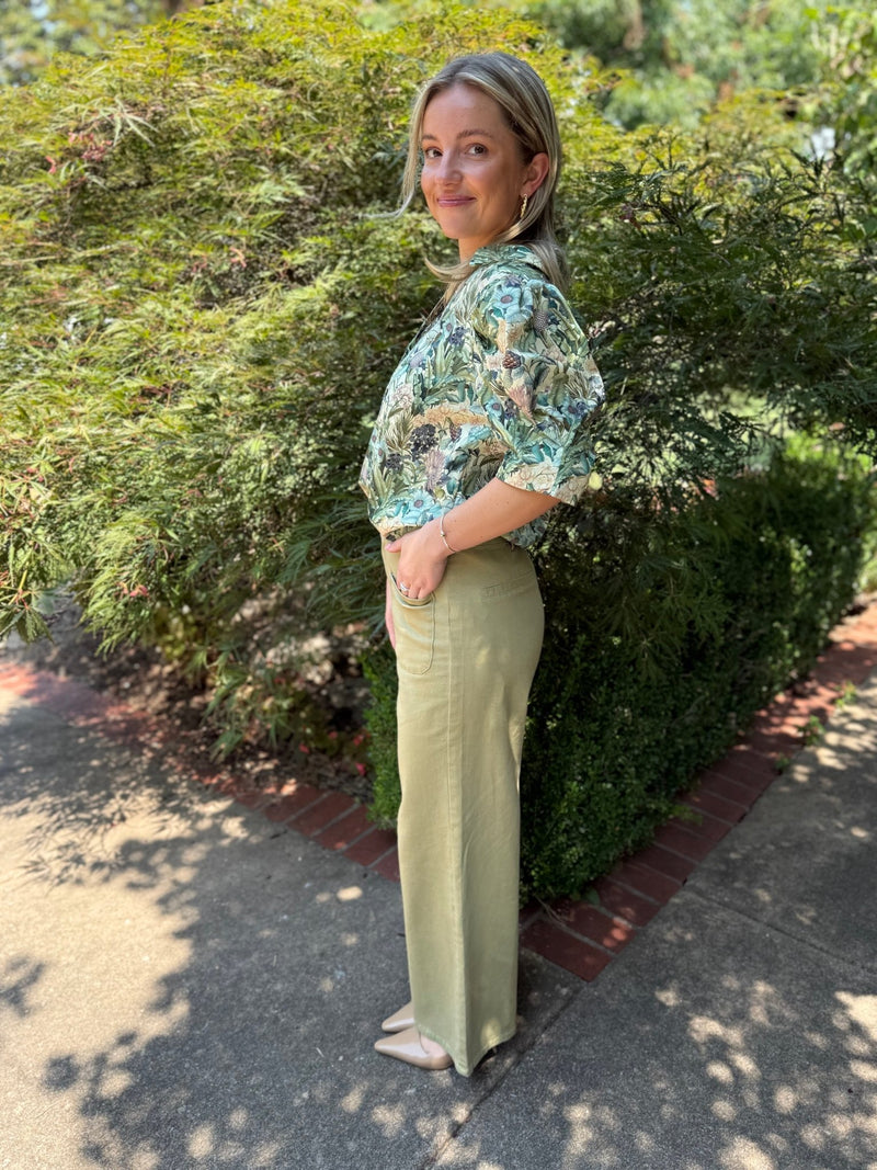 Clara Pant - Sage - jorjanna