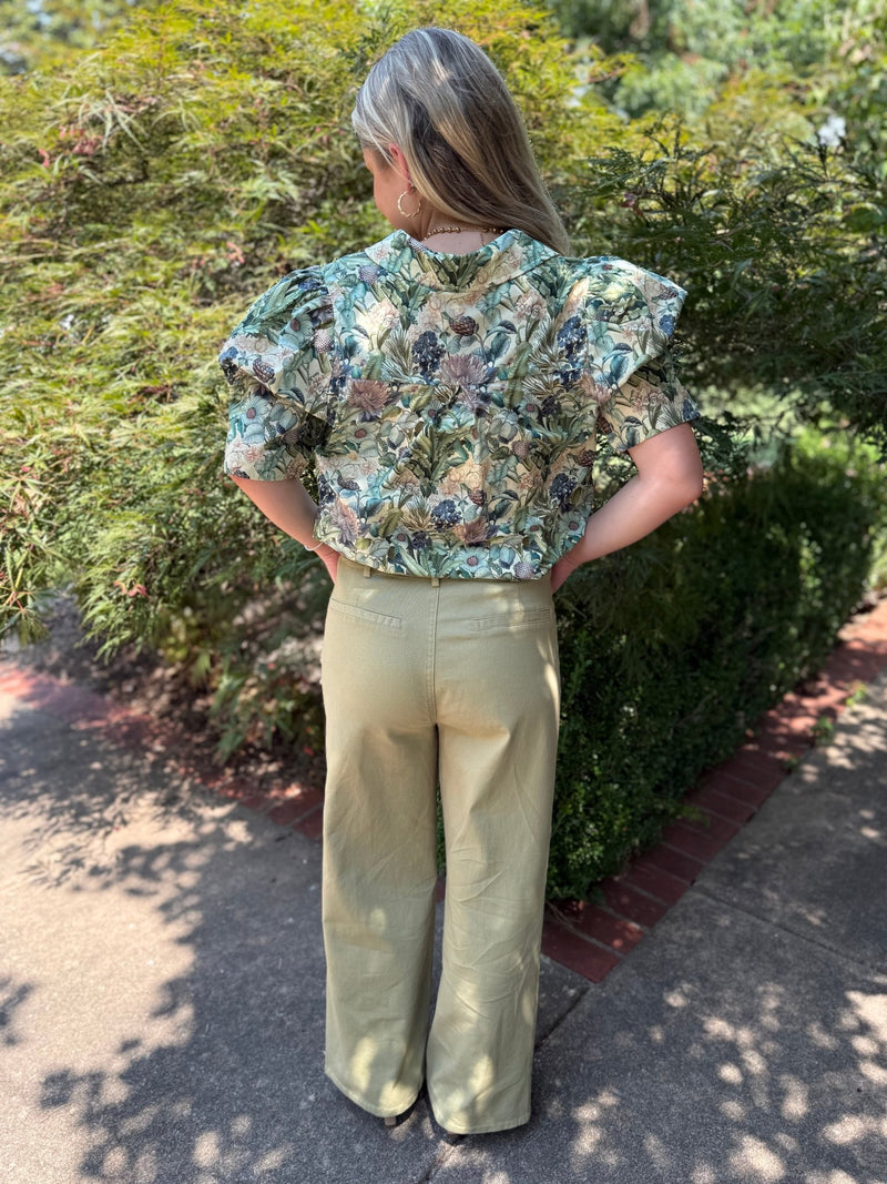 Clara Pant - Sage - jorjanna