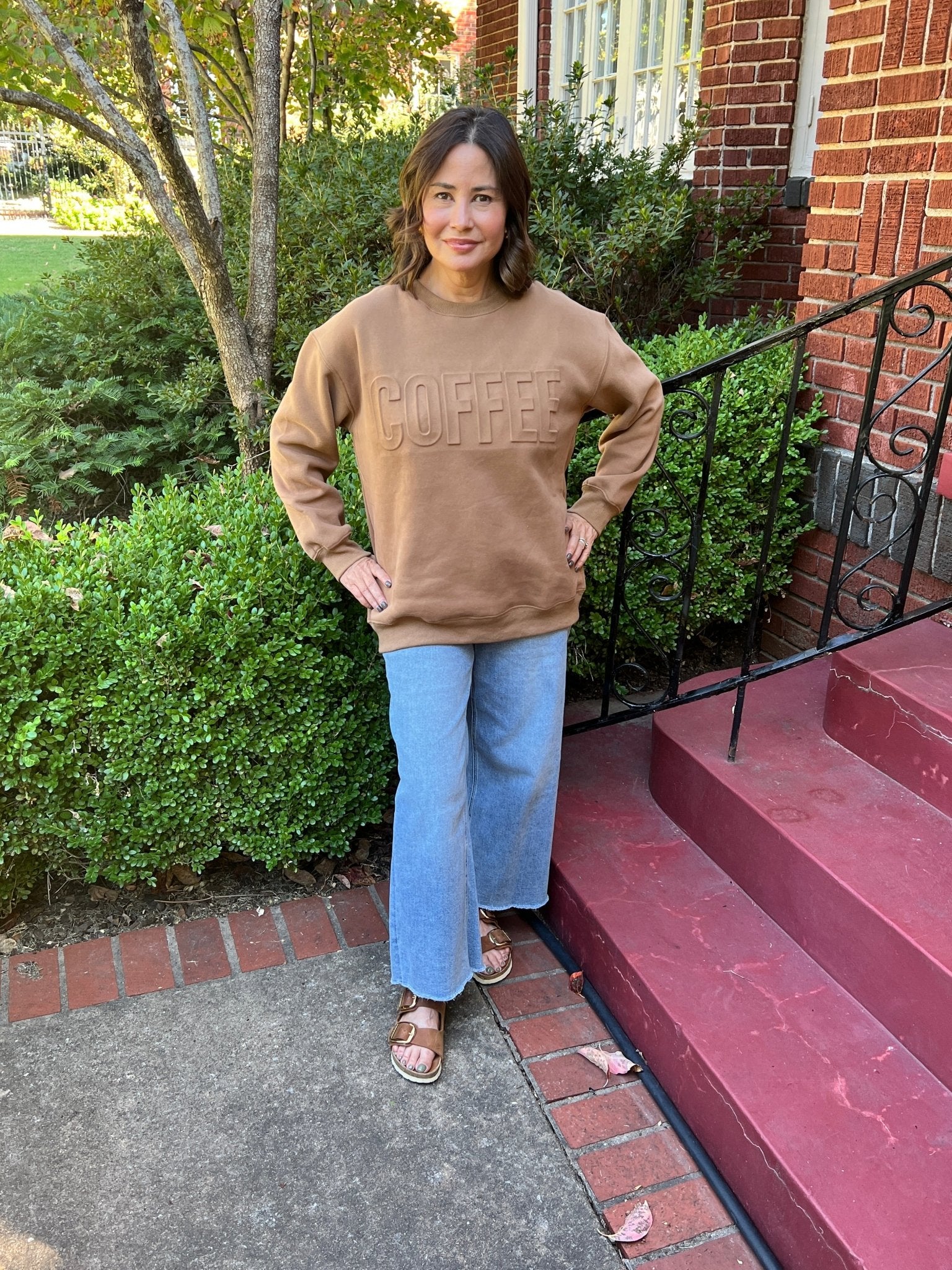 Coffee Please! Sweatshirt - Extended Sizing - jorjanna
