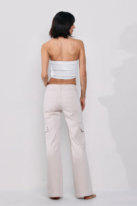 Brynn Cargo Pant - Light Khaki - FINAL SALE