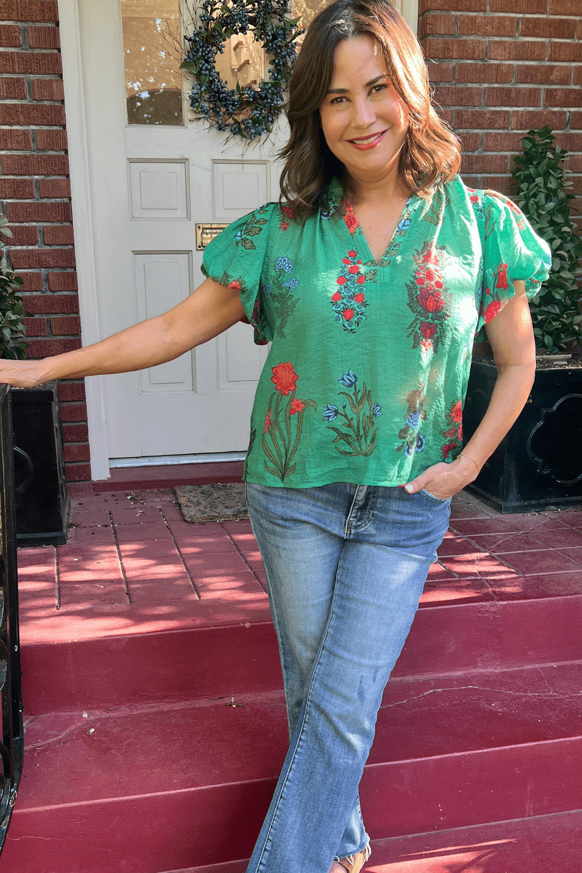 Jenna Top - Green - FINAL SALE - jorjanna