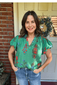 Jenna Top - Green - FINAL SALE - jorjanna