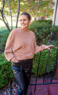 Joliet Camel Sweater - FINAL SALE - jorjanna