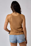 Wesley Sweater Tank - Camel - FINAL SALE