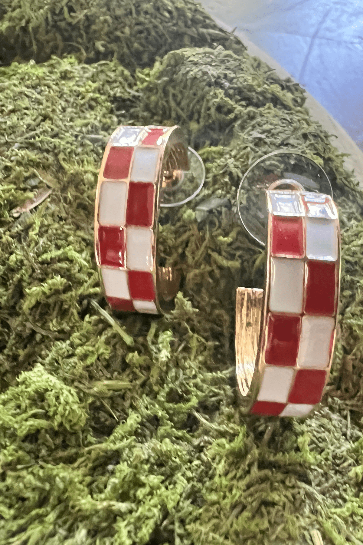 Margie Earring - Crimson/Red - jorjanna