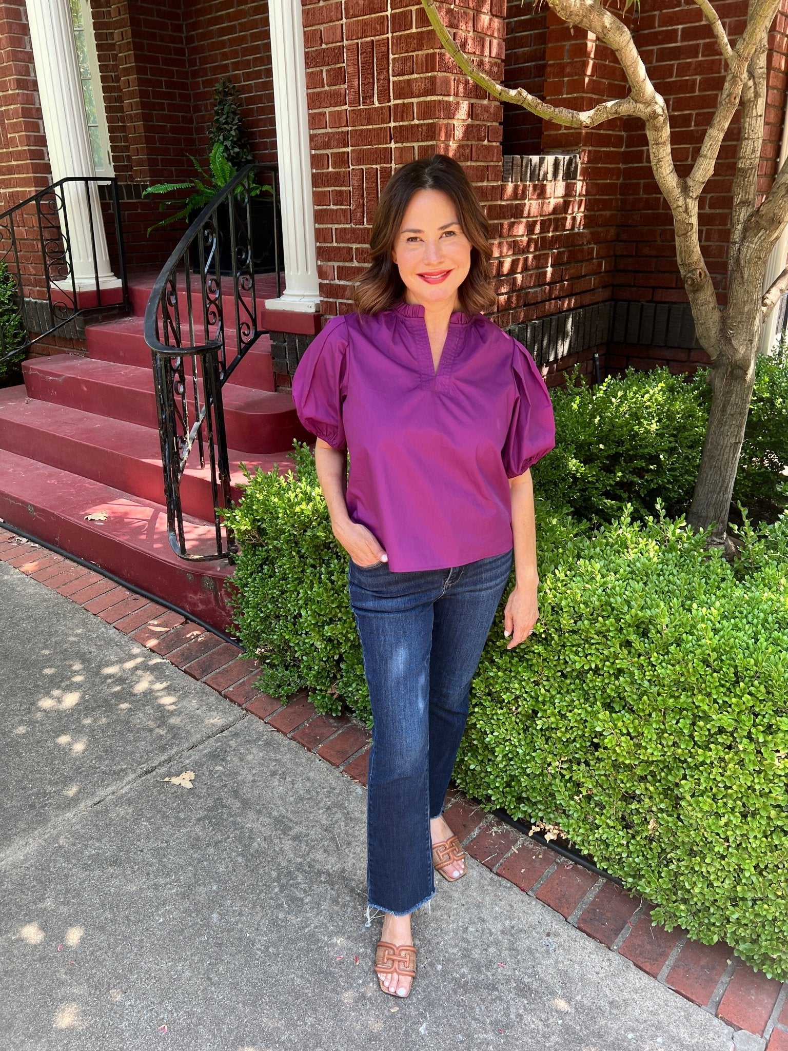 Maribel Top - Eggplant/Deep Purple - jorjanna