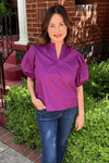 Maribel Top - Eggplant/Deep Purple - jorjanna