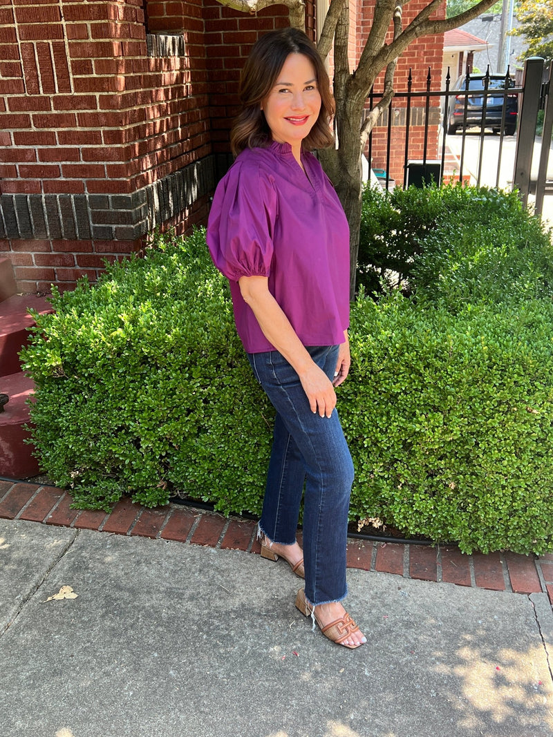 Maribel Top - Eggplant/Deep Purple - jorjanna