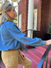 Savannah Denim Blouse - jorjanna