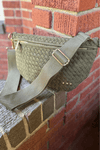 Suede Presley Bum Bag - Olive - jorjanna