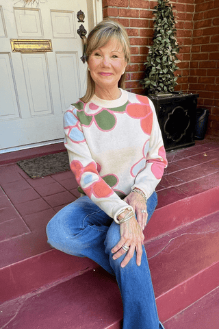 Sydney Floral Sweater - FINAL SALE - jorjanna