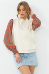 Britton Mixed Media Sweater