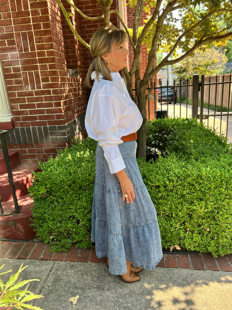 Jamie Denim Skirt - Extended Sizing