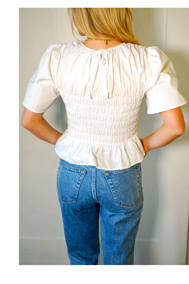 Rubi Top - White-FINAL SALE