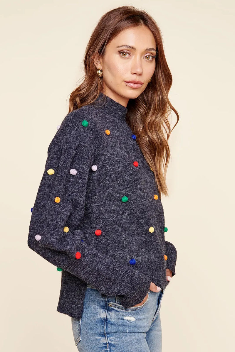 Coleman Pom Pom Sweater-FINAL SALE