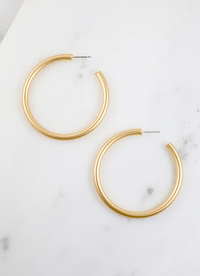 Arden Satin Hoop Earring - jorjanna