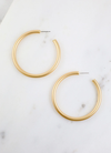 Arden Satin Hoop Earring